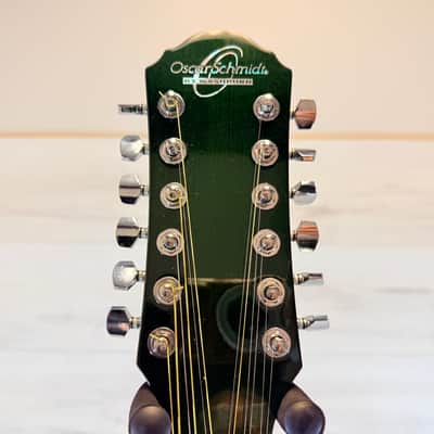 Oscar Schmidt OD312CE 12-String Cutaway Acoustic-Electric Guitar Green Burst w/ Hard Case 2019 image 6