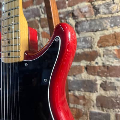 Fender Lead I Electric Guitar w/ OHSC, Candy & Art by John Moisan (1980s - Red) image 12