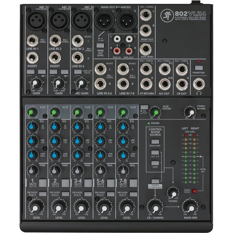 Mackie 802VLZ4 8-Channel Ultra Compact Mixer image 1
