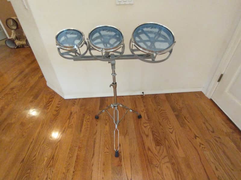 Cielo Roto toms with heavy duty stand: 6 8 and 10 inch toms excellent condition! image 1
