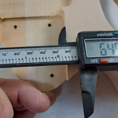Unfinished 7 string guitar body, basswood, Universe style, rear route, HSH - B8a image 8