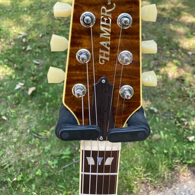 2009 Hamer Talladega Pro, Tiger Eye Quilt Top, Brazilian Fretboard image 4