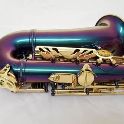 LA Sax Alto Saxophone, with high G key - Chameleon Color image 16