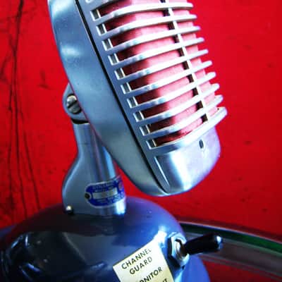 Vintage 1940's Shure 51 dynamic Microphone w S36 stand prop repair Nat King Cole # 1 image 5
