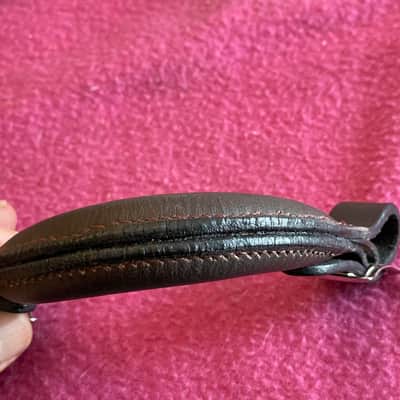 Leather BROWN buckle handle for Gibson case Guild Gretsch TKL Les Paul L5 es 275 SG Flying V / replaces figure 8 handle image 12