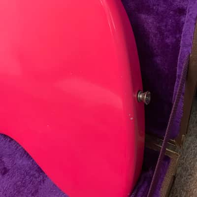 Guitar Dude Custom 1 of 1 HOT PINK 'Jazzmaster Hybrid, 7 lbs 12 oz’s!! Lollar '58 PU's, Premium Alder, Vintage Electronics, Aged Nitro & Fender American Vintage Hardware, Plastic & Pickguard - w/ OHSC & COA! image 9
