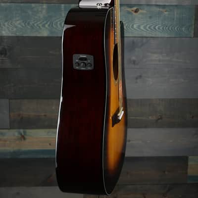 Fender CD-140SCE Dreadnought, Walnut Fingerboard, Sunburst w/case image 8