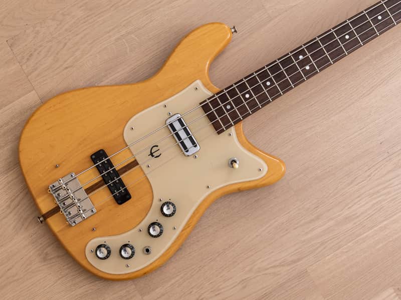 1981 Epiphone Newport Vintage Electric Bass Guitar Short Scale Japan, Matsumoku image 1
