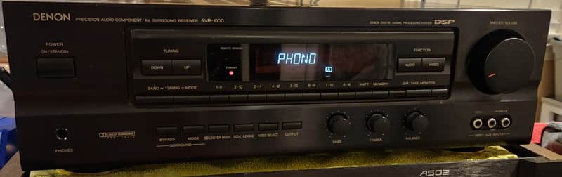 Denon Denon AVR-1000 AV Surround Receiver 90s - Black image 1