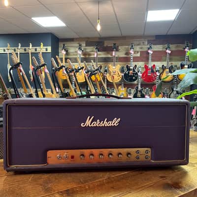 Marshall JMP 1959 Super Lead 2-Channel 100-Watt Guitar Amp Head 1973 Factory Purple Signed by Jim Marshall image 19