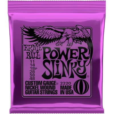 ERNIE BALL 2220 Power Slinky 011-048 Nickel plated Steel. Saiten für E-Gitarre image 1