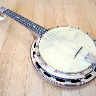 1920s Ludwig Wendell Hall Professional Banjo Ukulele, Vintage Banjolele w/ ohsc image 11