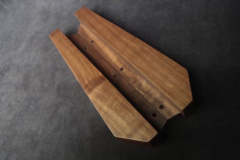 Akai AX80 Synthesizer American Walnut Side Panels image 1