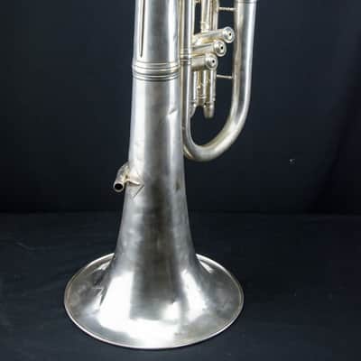 Vintage 1910-1920s J.W. York & Sons Baritone Euphonium with Hardcase image 4