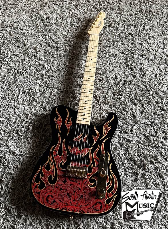 Fender James Burton Telecaster - Red Paisley Flames image 1