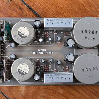 With audio demo: Vintage Neumann V472-2 dual mic preamp card - fully recapped - 6 .. 46dB Gain image 2