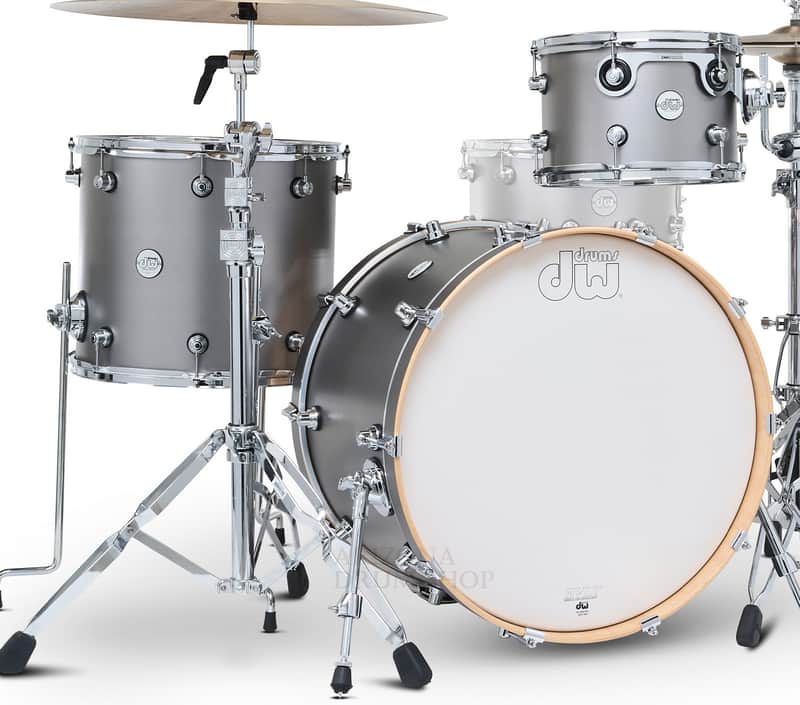 DW Design Series 8x12/14x16/16x22" 3-pc. Shell Pack - Titanium Satin image 1