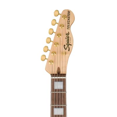 Squier 40th Anniversary Gold Edition Telecaster Electric Guitar, Sherwood Green Metallic image 6