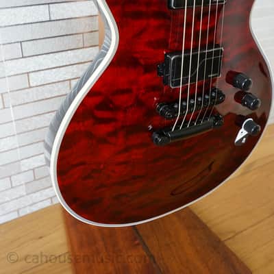 ESP LTD EC-1000 QM - See Thru Black Cherry image 7