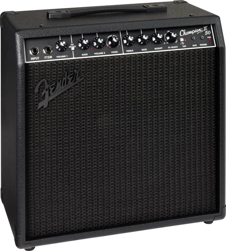 Fender Champion II 50 Blackout 112 Guitar Combo Amplifier image 1