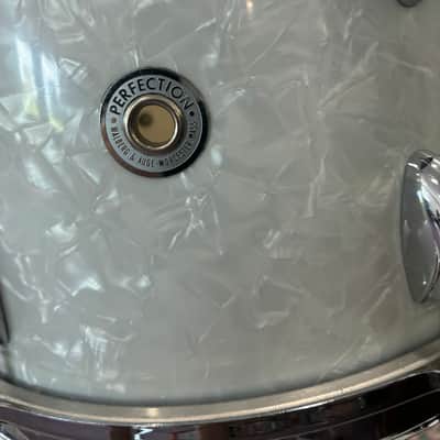 Walberg & Auge Perfection 4-Piece Drum Set, Snare - White Marine Pearl - Super Rare image 3