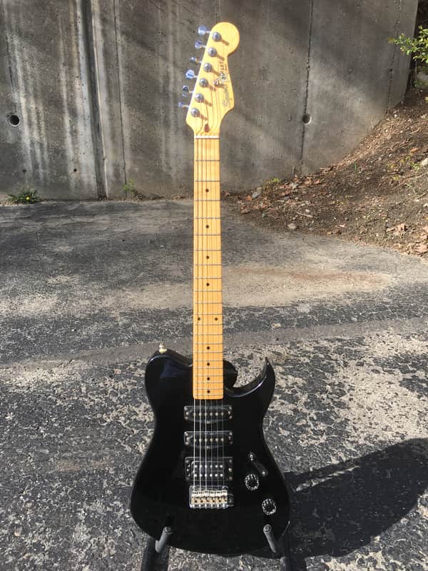 Squier Bullet 1 Japan Telecaster 1980s Black image 1
