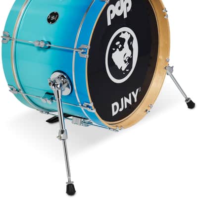 Pacific Drums & Percussion Daru Jones New Yorker II 4-Piece - Blue Fade image 2