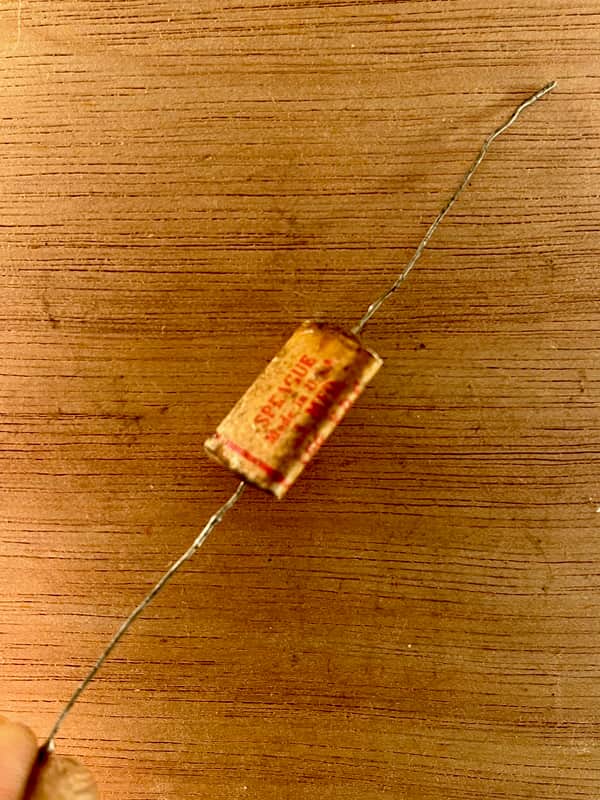 Sprague .1uf "Phone Book" Capacitor 1958-61 Fender Stratocaster / P Bass Tone Cap image 1