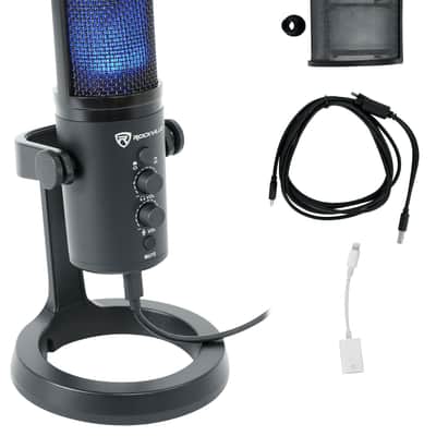 Rockville ROCK-STREAM PRO Gaming Streaming Recording Dual Pattern USB Microphone image 1