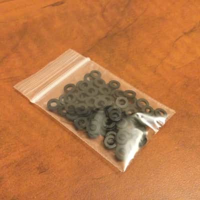 M3 Nylon Washers - Pack of 100 - Black - Midiverse Modular image 1