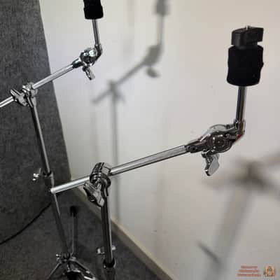 2x Pearl BC150S UniLock Lightweight Flat-Based Convertible Boom Cymbal Stands image 2