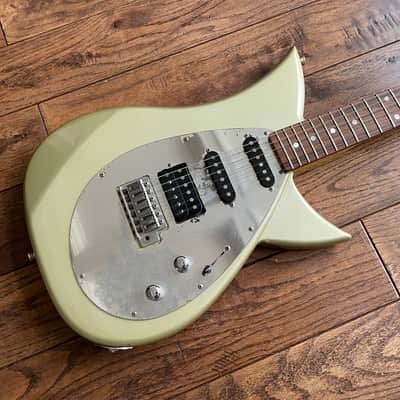 Vintage 1990s Tokai Blazing Fire  HSS Electric Guitar Talbo Reissue Super Strat Sage Mirror MIJ image 1