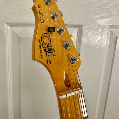 2008 G&L USA S-500 Left-Handed Blonde Ash Body with Maple Neck/Fretboard Build-To-Order image 7