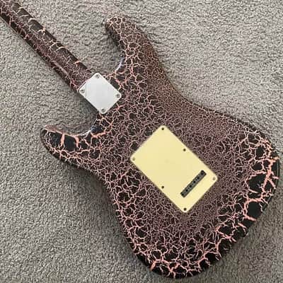 Custom Finish Electric Guitar SSS, Purple Black Basswood Body, Maple Neck, 22 Frets Fretboard image 6