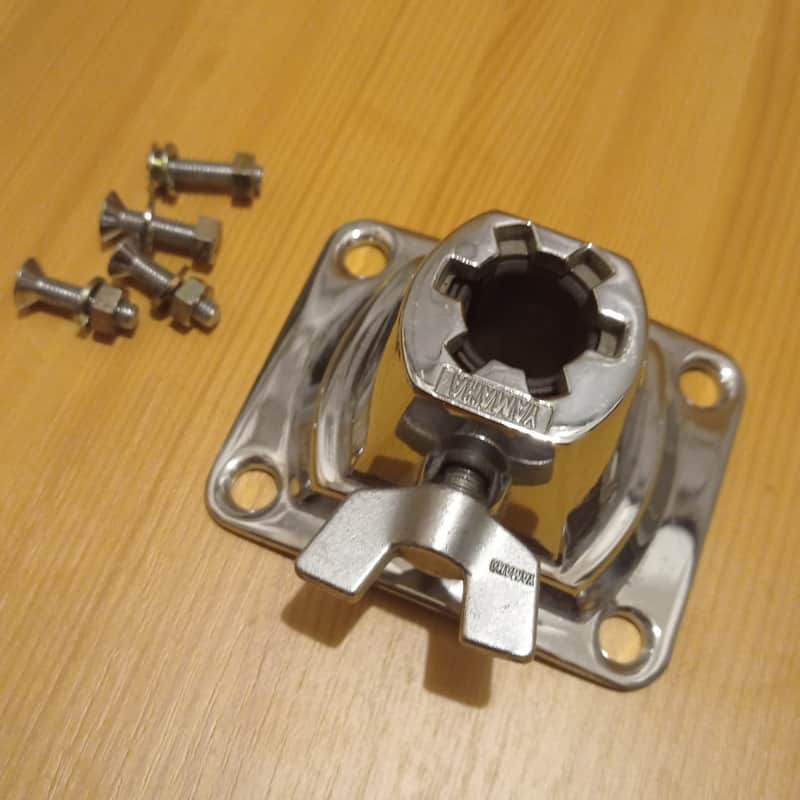 Yamaha Japan bass drum tom mount 80s-00s-present time - MIJ Chrome image 1