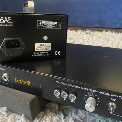 Brent Averill API 312 Mic Preamp Pair Rack Mount w/ Power Supply image 2