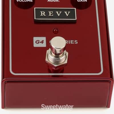 Revv G4 V2 Distortion Guitar Pedal - Red (RevvG4V2d1) image 4