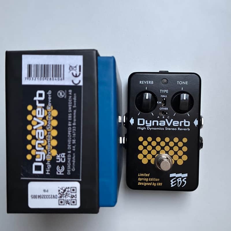 EBS DynaVerb Studio Edition Bass Reverb 2010s - Yellow/Black image 1