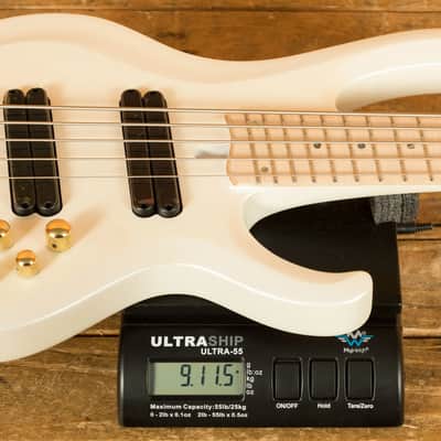 Immagine Ibanez BTB605MLM Bass Workshop Multi-Scale 5-String - Flamed Maple - Pearl White Matte - 8
