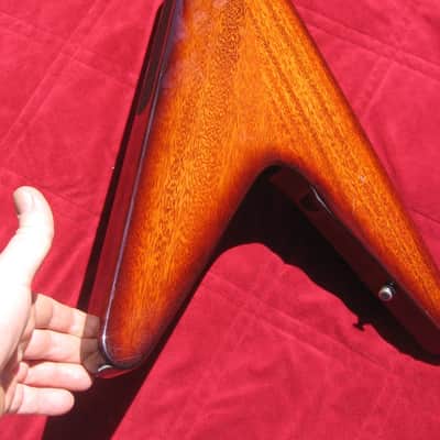Gibson Epiphone FLYING V BASS guitar 1998 BROWN one off custom factory color, 51st & ONLY ONE made! image 7