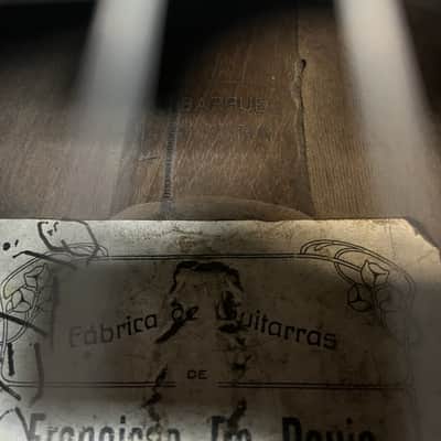 Francisco de Paula labelled Guitar Joaquin Bargas 1910 - French Polish image 14
