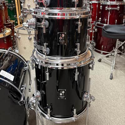 Sonor Prolite Brilliant Black High Gloss Vintage Maple Drum Set image 4