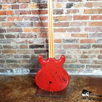 Lotus / Aria Pro II / Matsumoku MIJ Neck-Thru Double Cut Electric Bass  (1970s, Custom Poly Dip) image 3
