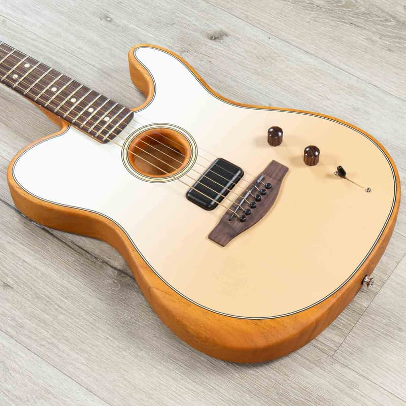 Mint Fender FINNEAS Signature Acoustasonic Player Telecaster Acoustic-Electric Guitar, Cappuccino Fa