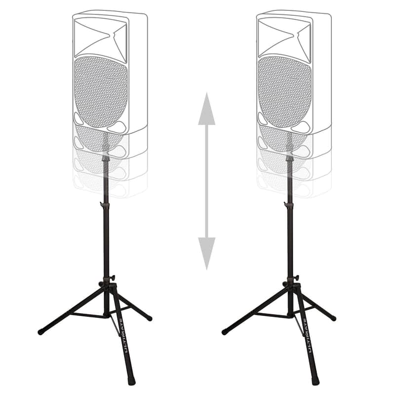 Ultimate Support TS-100B Air-Powered Auto Lift Tripod Speaker Stand Pair TS100 image 1