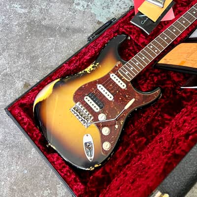 Fender LTD 1967 Stratocaster HSS Heavy Relic HREL Custom Shop strat 2022 - Sunburst image 5