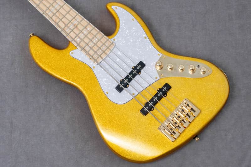【new】Swing Guitars / Jazz Deluxe 5 Gold Sparkle 4.94kg #25080087【GIB Hyogo】【Plek-adjusted】【price included SHIPPING & IMPORT TAX & VAT】 image 1