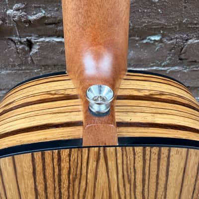 Caramel "Melts in my Heart" Acoustic-Electric Handcrafted Zebrawood Ukulele (Used - Good Condition) image 10