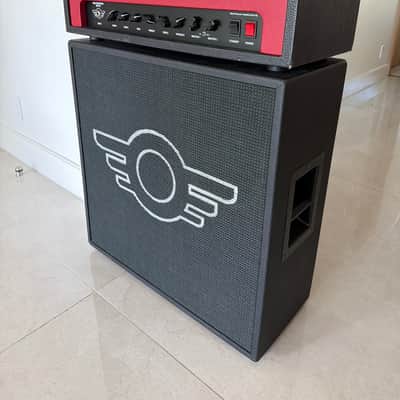 Mad Professor MP-101 2010-2018 - Red/Black Leather - Head & Matching 4x12 Cab image 2