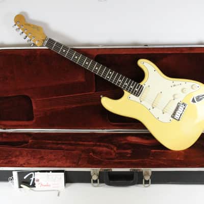 RARE 1988 Vintage Fender Stratocaster Plus Graffiti Yellow E4 Series ~All Original~ 1980s USA